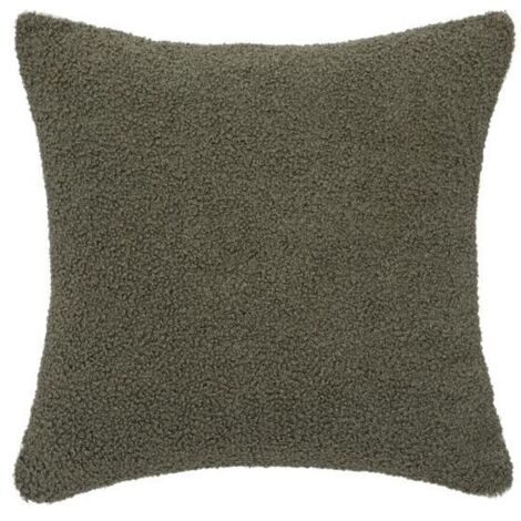 Coussin Jaiko en fausse fourrure 40x40cm vert kaki - Atmosphera créateur d'intérieur