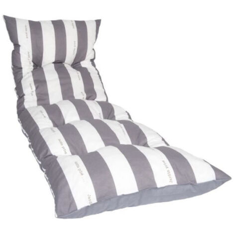 Coussin JARDIN PRIVE Bain de soleil flocons CANCALE 188x56x12 cm gris