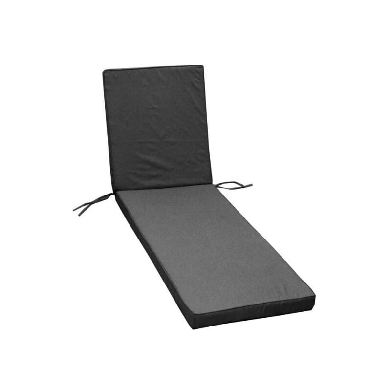 Jardin Prive - Coussin bain de soleil monte carlo - 185 x 55 x 6 cm - Gris ardoise
