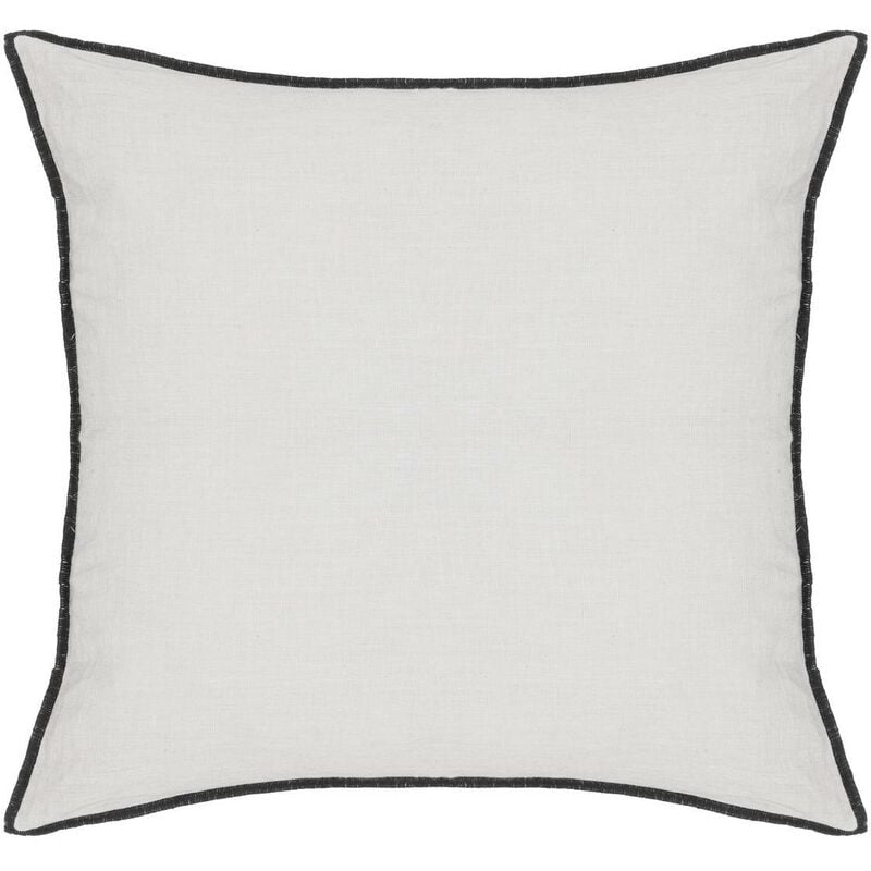 Coussin Linah coton blanc 45x45cm Atmosphera créateur d'intérieur