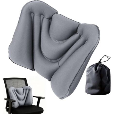 Coussin Lombaire . Coussin Lombaire Gonflable pour Le Dos - de Siège pour la Taille pour Voyage Bureau Siège Bureau Conduite Lecture Adultes Avion Camion