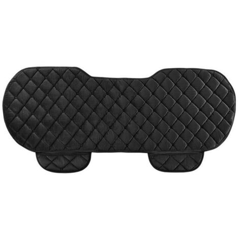Coussin long arrière de voiture noir motif carreaux, confort antidérapant, protection élégante pour banquette