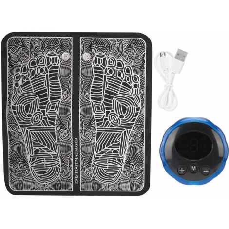 Coussin Massant Électrique pour Pieds et Jambes - Stimulateur Musculaire Rechargeable