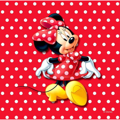 Coussin Minnie Mouse 2 faces Disney 40x40 cm - Multicolor