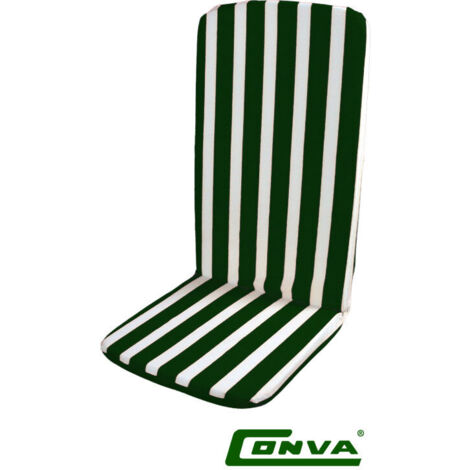 Coussin Monobloc Beach High Vert Blanc 120x47x2.5cm