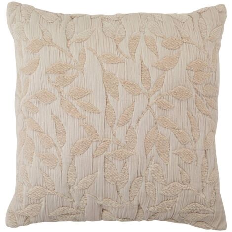 Coussin motif jacquard Lehto coton lin 50x50cm - Atmosphera créateur d'intérieur