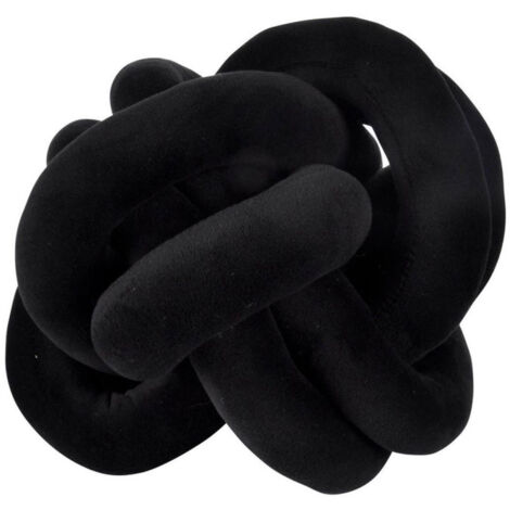 Coussin Nœud Déco "Wild Kids" 20cm Noir