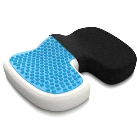 Coussin Orthopdique en Mousse Mmoire Soulage les Douleurs du Coccyx Idal pour Sige de Voiture et Fauteuil PZCC