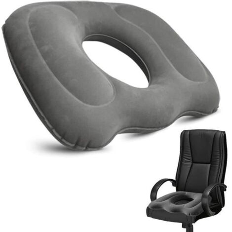 Coussin Orthopédique Gonflable - Bureau - Anti Escarres - Soulagement Coccyx - Léger et Pliable
