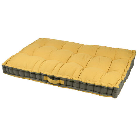 Coussin Palette Stof Duo Moutarde/taupe 60x120x10cm - Stof