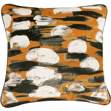 Coussin Paysage Abstrait Jaune Ocre 45x45 cm