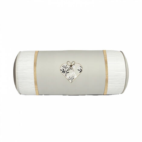 Coussin polochon en coton 20x50 cm AIMEE, par Soleil d'Ocre