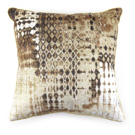 Coussin - Polyester - Marron - Décoration d'Autrefois