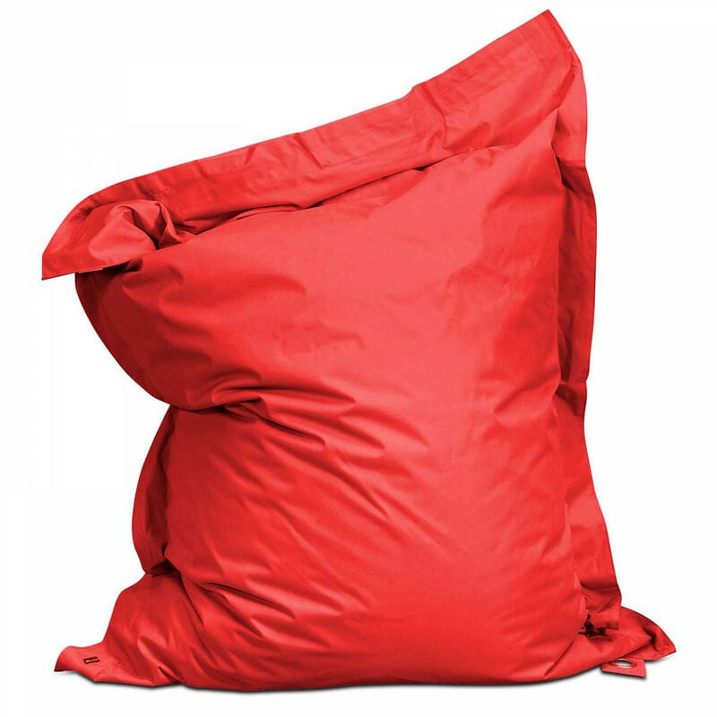 Oviala - Coussin de sol polyester rouge 140 x 120 cm - Rouge