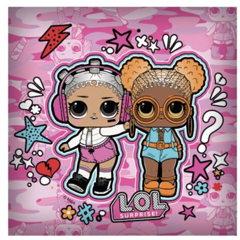 Lol Surprise ! Couverture Polaire Junior 140 X 100 Cm Rose Foncé