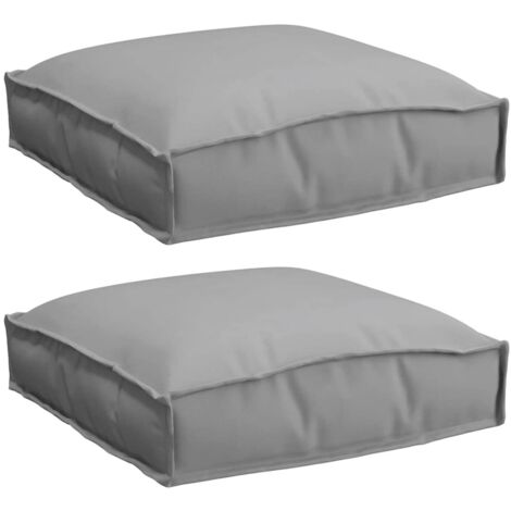 Coussin pour assise de palette 2 pcs，Coussins d'extérieur Gris 40 x 40 x 8 cm CFW546766