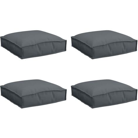 Coussin pour assise de palette 4 pcs，Coussins d'extérieur Anthracite 40 x 40 x 8 cm CFW980655
