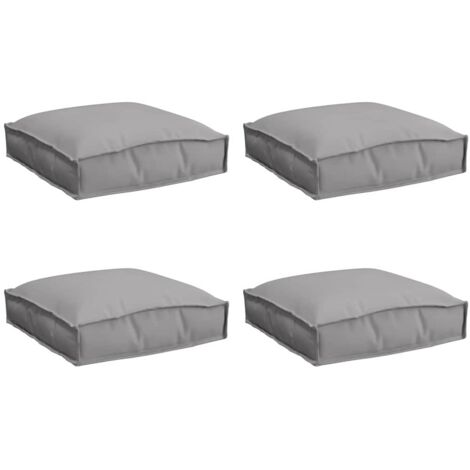 Coussin pour assise de palette 4 pcs,Coussins d'extérieur Gris 40 x 40 x 8 cm CFW805003