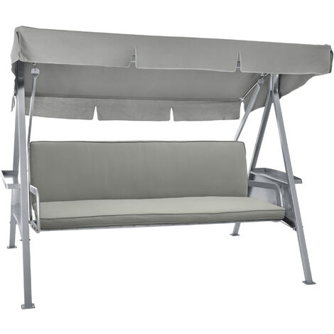 Coussin pour balancelle Loft HS, 180x50cm, gris clair