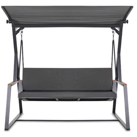 Coussin pour balançoire de jardin 150x60x50 cm avec housse amovible, coussin pour balancelle 3 places