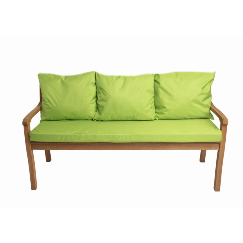 Setgarden - Coussin pour banc 160x60x3x50x56cm, Coussin extérieur/intérieur, Coussins pour balancelle de jardin Chaux, Coussin d'assise, Coussin de