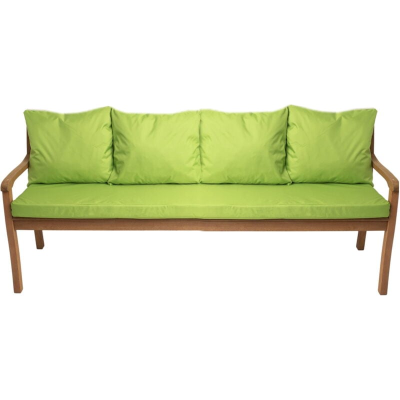 Setgarden - Coussin pour banc 170x50/4x50x56cm, Coussin extérieur, Coussins pour balançoires de jardin 3 places Chaux, Coussin d'assise, Coussin de