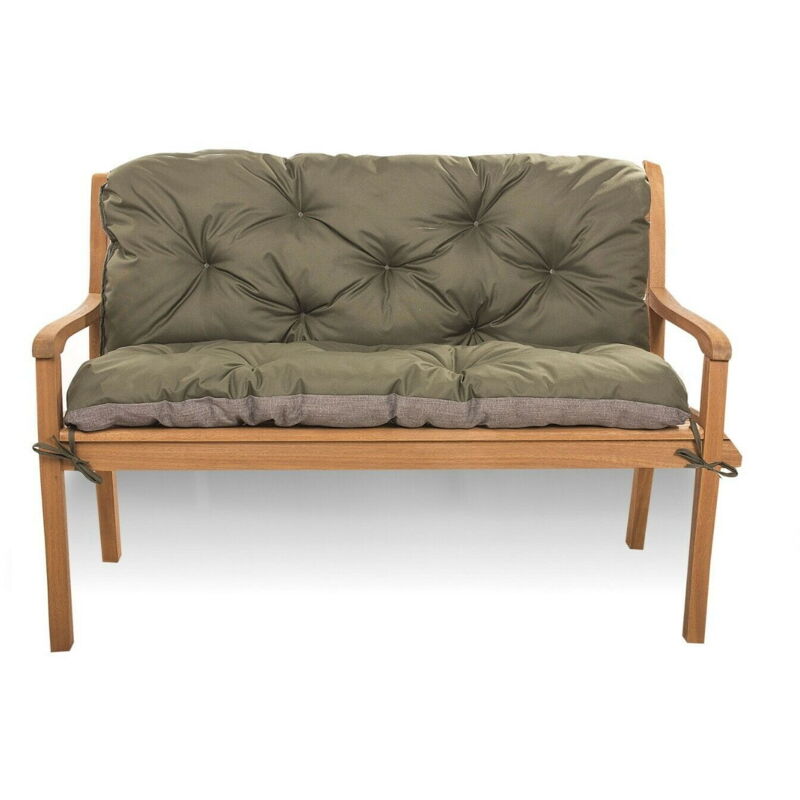 Setgarden - Coussin pour banc de jardin 100x50x50cm, coussin de banc de jardin Vert, coussin de balançoire, coussin de jardin, coussin de banc