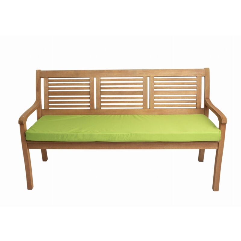 Setgarden - Coussin pour banc de jardin 170x60x7cm assise, coussin d'assise plat, coussin d'extérieur de jardin Citron vert, coussin de balancelle de