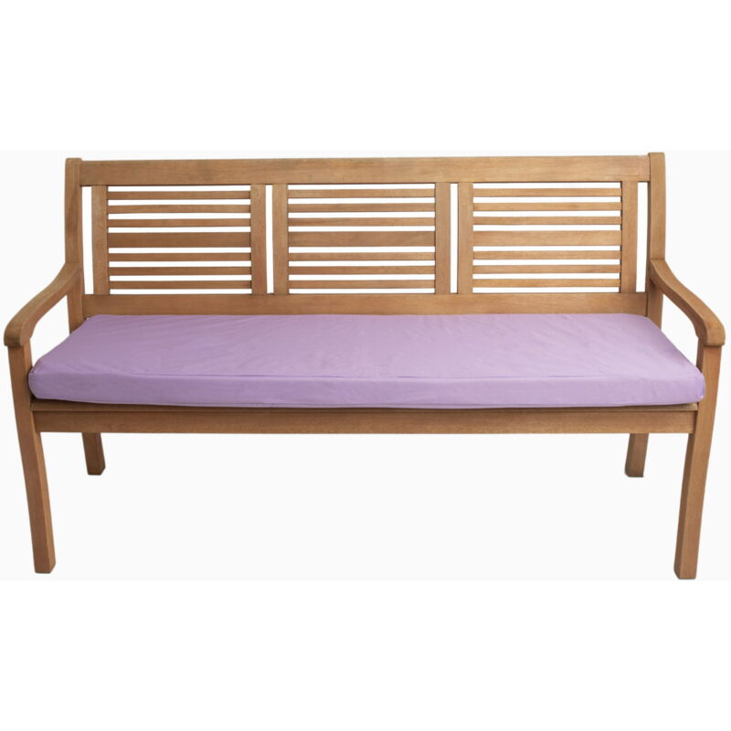Coussin pour banc de jardin 180x60x7cm assise, coussin de balancelle de jardin coussin d'extérieur de jardin Violet clair, coussin d'assise plat