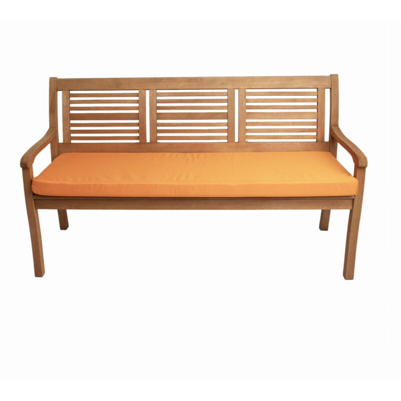 Setgarden - Coussin pour banc de jardin 180x60x7cm assise, coussin de balancelle de jardin coussin d'extérieur de jardin Orange, coussin d'assise plat