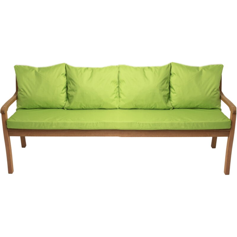 Coussin pour banc de jardin 3 places 180x60/4x50x56cm, Coussin extérieur, Coussins pour balançoires Chaux, Coussin d'assise, Coussin de dossier