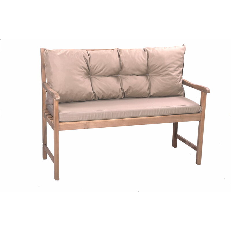Setgarden - Coussin pour banc extérieur 160 x 60 x 50cm, coussins balancelle 3-2 places, coussin pour banc de jardin Beige
