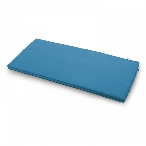 OVIALA Coussin pour canapé polyester bleu pacific