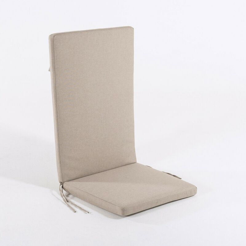 Coussin pour chaises d'extérieur inclinables Couleur oléfine Brun havane, Dimensions 114x48x5 cm, Tissu résistant aux taches, Ho