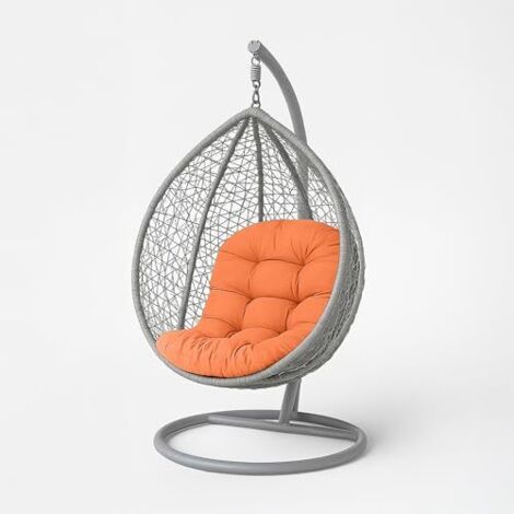 Coussin pour Fauteuil Suspendu extérieur, Coussin de Rechange pour Fauteuil œuf – Usage intérieur et extérieur - Terracotta