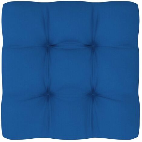 Coussin pour mobilier de jardin Coussin de canape palette Bleu royal 50x50x12 cm LITZEE