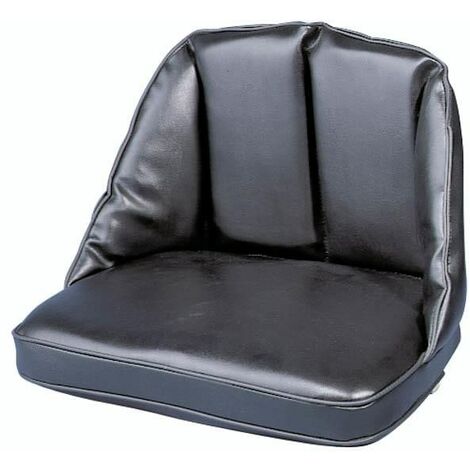 Coussin pour siège de tracteur, dossier bas 22 cm, noir