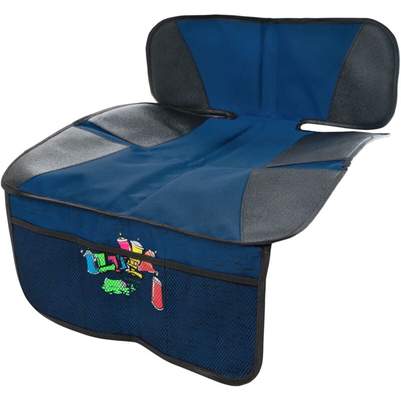 Coussin pour siège enfant Graffiti, tapis de protection pour siège enfant bleu