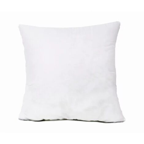 Coussin pour taie d'oreiller 40x40 Blanc Lisse