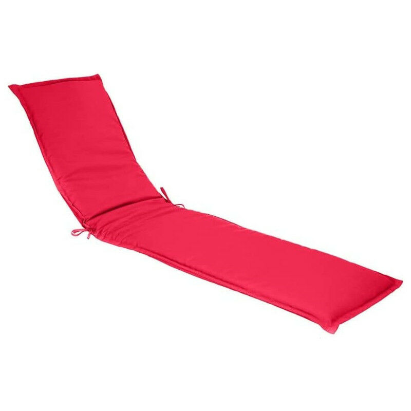 Hesperide - Coussin de transat - Rouge grenade - l 190 x p 60 cm - Gamme Korai - Livraison gratuite