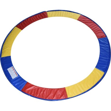 Coussin protection trampoline – multicolore – Ø 305 cm - arc-en-ciel