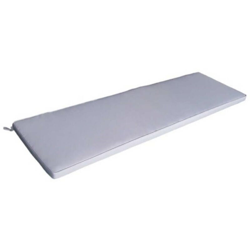 Coussin rectangulaire dans l'eau amovible - polyester-répartiteur 110x45 cm Grey - Grey