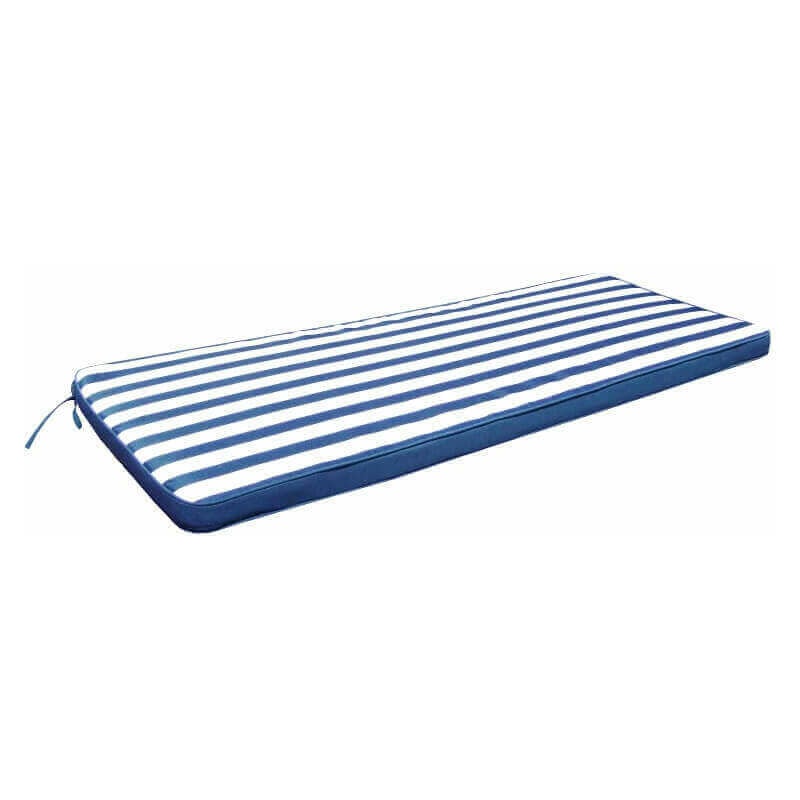 Coussin rectangulaire dans l'eau amovible - polyester-répartiteur 110x45 cm Blue - Blue
