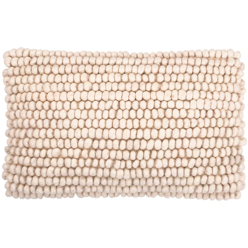 Privatefloor - Coussin de style boho Bali - Housse et Rembourrage inclus - Sarah Blanc