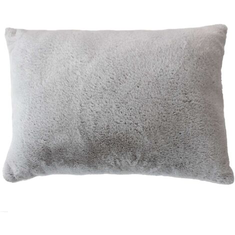 Coussin rectangulaire imitation fourrure AZURA