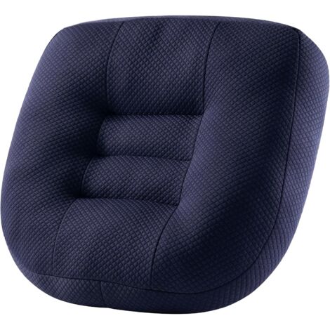 Coussin rehausseur auto bleu marine durci, assise haute renforcée pour meilleure vision et confort prolongé en conduite