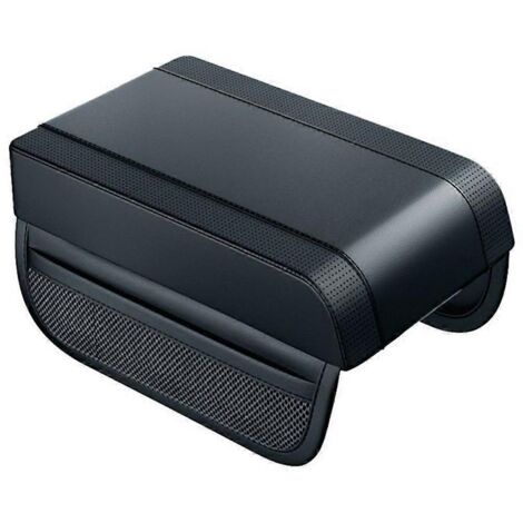 Coussin rehausseur d'accoudoir universel pour voiture, coussin de console centrale auto noir--