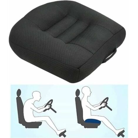 Coussin rehausseur de voiture, coussin élévateur de siège de voiture, maille respirante, augmente le champ de vision de 12 cm