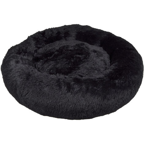 Coussin rond Chat ou Chien Relax Noir