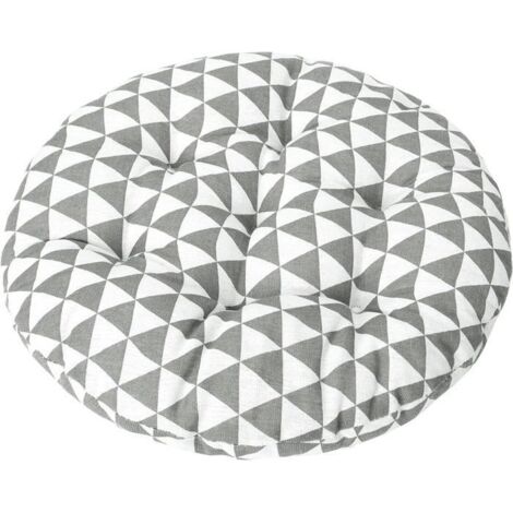 Coussin rond de 15 pouces pour chaise de bistrot, confortable et décoratif, idéal pour intérieur, extérieur, jardin ou bureau.